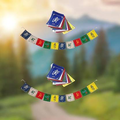 ReliableRoots Tibetan Prayer Flags Rectangle Car Window Flag