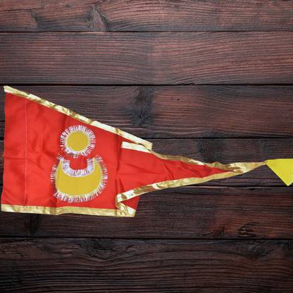 Jagannath World Red Cloth Flag - Symbol of Devotion to Jagannath A-Foldable Outdoor Flag