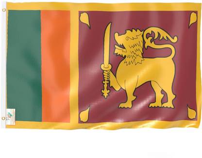 The Flag Company Sri Lanka National Flag - Outdoor Flag 2 ft X 3 ft Rectangle Outdoor Flag