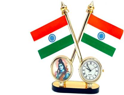 STAR SHINE Indian Flag Rectangle Car Dashboard Flag