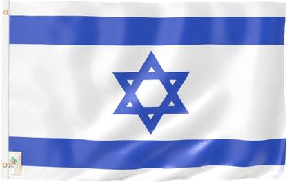 The Flag Company Israel Flag - 3 ft X 4.5 ft Rectangle Outdoor Flag