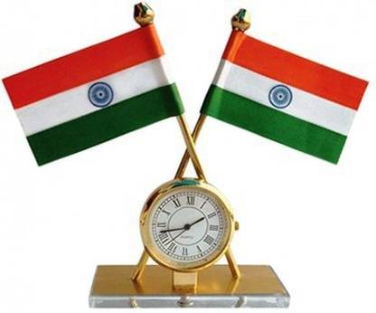 Shree Enterprise INDIA Rectangle Car Dashboard Flag
