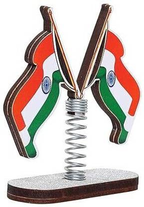 VOILA India Double Sided Wind Car Dashboard Flag