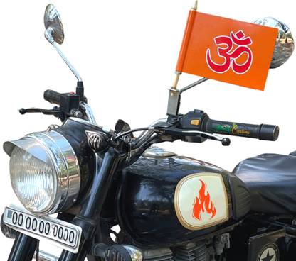 Almoda Creations OM Printed Bike Handle Flag Rectangle Outdoor Flag