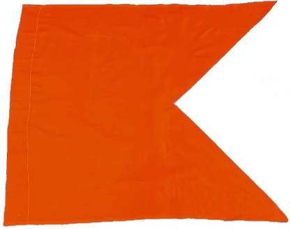 Manorath Big Size Bhagwa flag kesari garden&outdoor jhanda (1.2meter) Kesariya Color Square Outdoor Flag