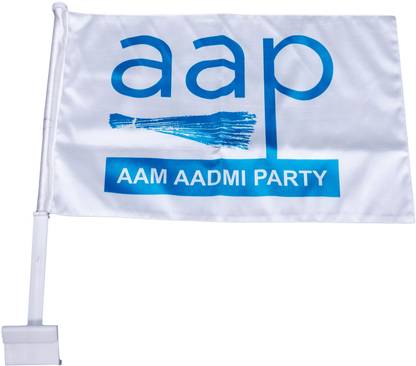 TFI AAM AADMI PARTY (AAP) Rectangle Car Window Flag