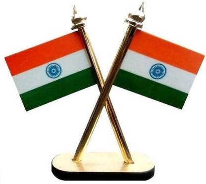 Boopow Indian Rectangle Car Dashboard Flag