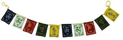 OPZET INDIA Tibetan Prayer Flags Rectangle Car Window Flag