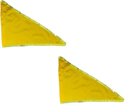 Shridhar Yellow Flag Jhanda for Home or mandir पूजा के लिए पीला झंडा Triangle Outdoor Flag