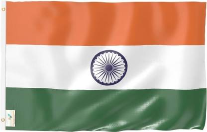 The Flag Company Indian Flag 1 ft x 1.5 ft | Office & Home Rectangle Outdoor Flag
