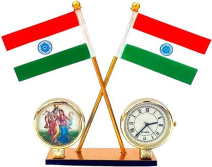 WOLCH Indian Flag Rectangle Car Dashboard Flag