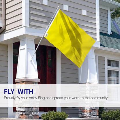 Jhanda Yellow flag for multiple use Square Outdoor Flag
