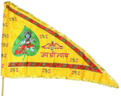 Lakhdatar khatushyam nishan Triangle Outdoor Flag
