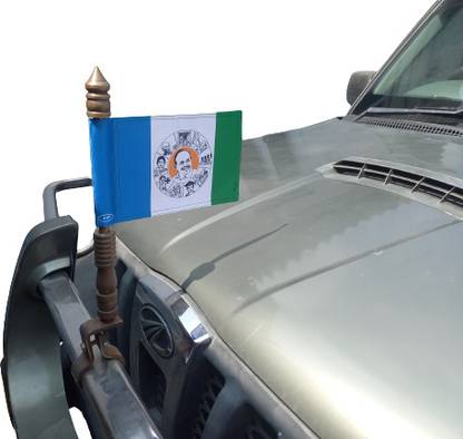 Umaiya YSR Congress Car Flag Rectangle Pennant Flag