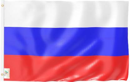 The Flag Company Russia Flag - 4ft X 6ft - All Weather Rectangle Outdoor Flag