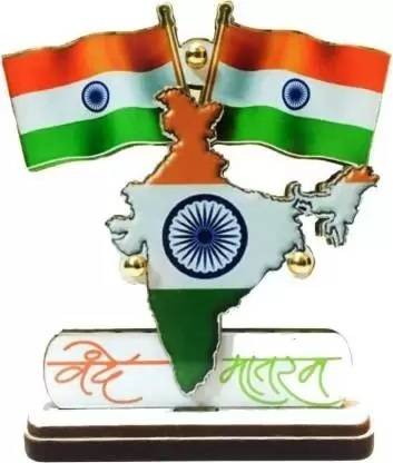 Ishwarkart NBM India double sided wind Car Dashboard Flag Double Sided Wind Car Dashboard Flag