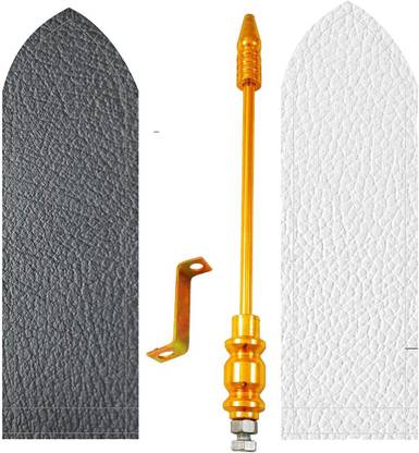 KIING golden rod with black & white cover Windsock Car Window Flag