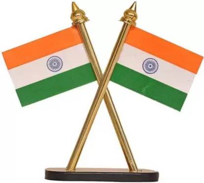 EliteAuto INDIA Double Sided Wind Car Dashboard Flag