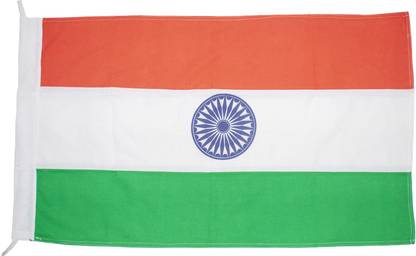 Ovicart Pure Cotton Indian National Flag with Rope/Toggle of Size of 2x3 ft Rectangle Outdoor Flag