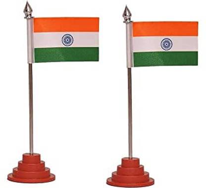DsIndustry Indian Flag Rectangle Car Dashboard Flag