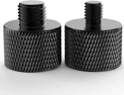 SHOPEE 2pcs Mic Stand Adapter 5/8 Female to 3/8 Male and 5/8 Female Flash Shoe Adapter