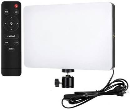 BUFONA 11inch LED Camera Photography Light Panel with Remote & Rotating Ball Lamp Flash