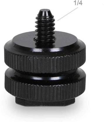 SUPERNIC Heavy-Duty Metal Shoe Mount, Flash Holder for Speedlite, LED Video Light Holder Flash
