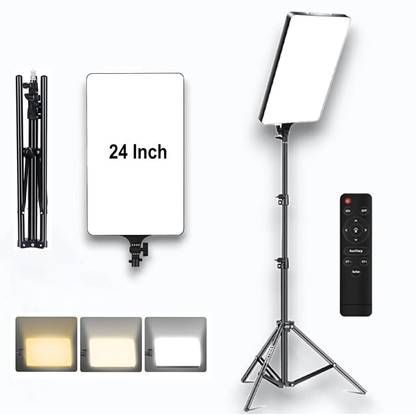 TechBlaze 24" Camera LED Light Kit for Photography & Video Ring Light with Tripod Stand Flash