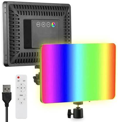 Wheelz & Mountz USB LED Video Soft RGB Light Panel with Remote Control RGB 10" Light ONLY 400 lx Camera LED Light