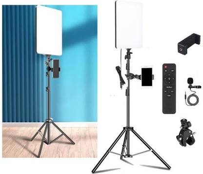 FKU 24inch Panel Led Light Studio Light & Tripod,Microphone,Super Clamp,E bracket Flash