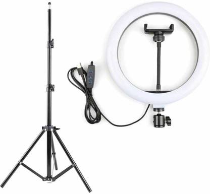JUMPO Ring Light 10" With 7 Feet Tripod Stand For Making Reels, Photography Tripod