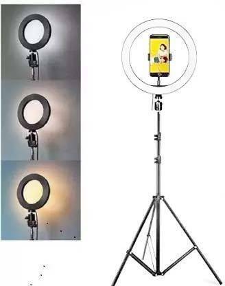 FIXTSON real ring light with stand 7 ft for reels Flash