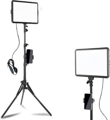 Hold up 11 Inch USB LED Camera Soft Panel Light with Tripod Stand & Phone Holder Halogen Flash