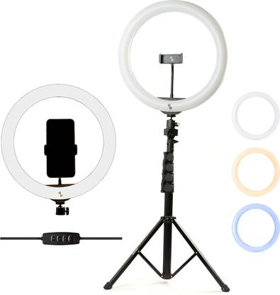 nine16 Loop 13 Inch Ring Light With Axis Tripod, Reels Set, 3 Modes, Video Maker Ring Flash