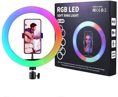 Inorvo 8 Inch Premium Ring Light USB Powered RGB Color Changing Ring light Ring Flash