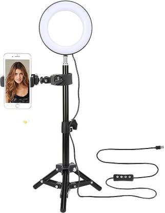 Zeitel Selfie Ring Light for Phone Video Shooting Makeup YouTube Portrait Photography Ring Flash