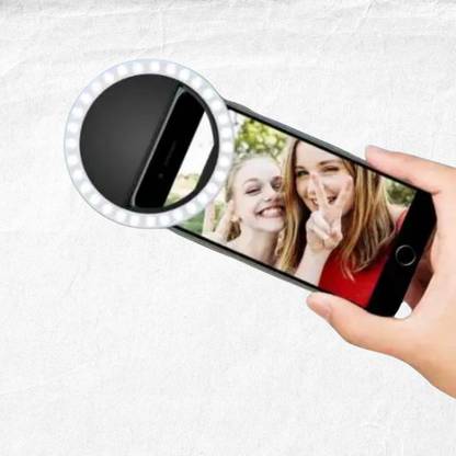 SANNO Makeup Artist Selfie Ring Light – 3 Light Modes Ring Flash