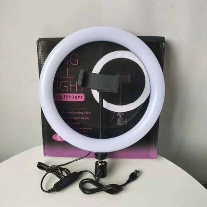 Clairbell SWE_62_10" Portable LED Ring Light Compatible with iPhone Android Phones Cameras Ring Flash