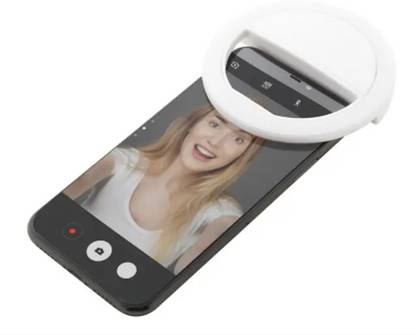 Clethics X64 Selfie Ring Light with 36 LED Flash Lights compatible for all phone & laptop Ring Flash