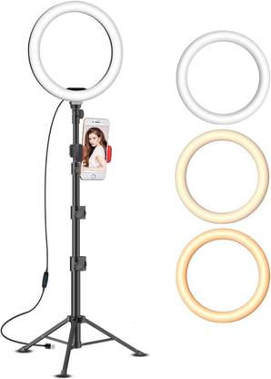 ITECH CLOUD 10" Selfie Ring Light for Ring light for Video Shooting - (Tripod Not Included) Ring Flash