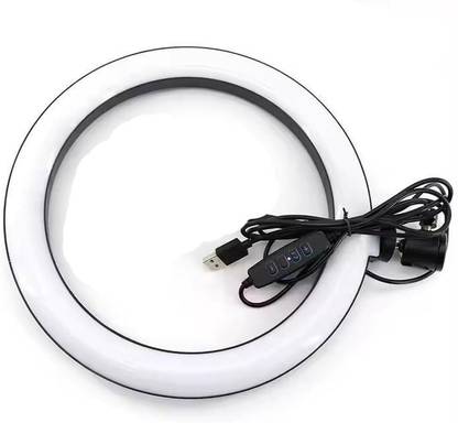 POZUB Big LED Studio Selfie Ring Light Video Light, 10" inch Photoshoot camera Light Ring Flash