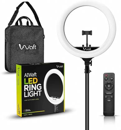 AIWaft 18" Ring Fill Light With Phone Holders Cable & Carry Bag 45W LED 3 Lighting Mode Ring Flash