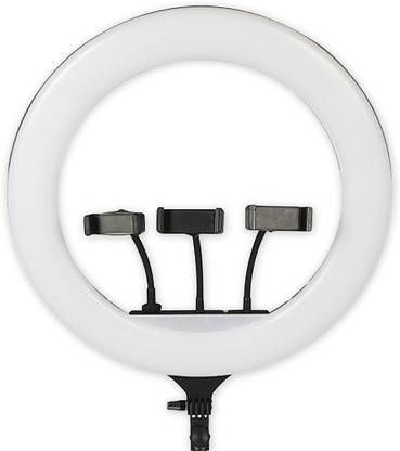 Hold up 46cm Ring light with 3 mobile holder Ring Flash