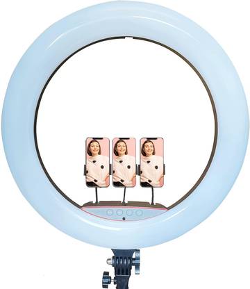 eloies 18 inch Ring Light 60 waat Super Bright Circle Round Light with Remote Ring Flash