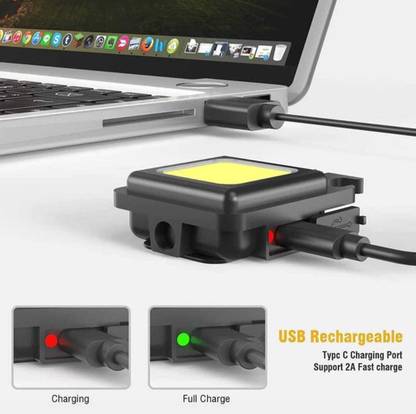 RDC COLLECTIONS Keychain Flashlight 4 Light Mode Magnetic USB Rechargeable battery Dart Flight
