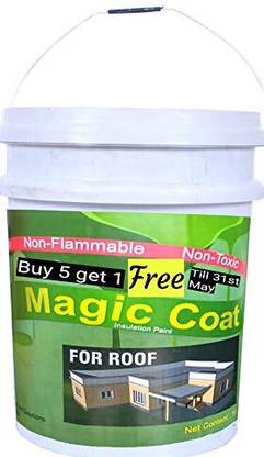 Magic Coat Magic coat Heat Reflective Cool Paint for Roof (1 L, White) Functional Floor Coating Paint