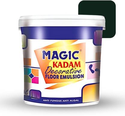 Magic Paints Kadam Decorative Floor Paint with high substrate adhesion strength (Green/Pine) Emulsion Floor Coating Paint