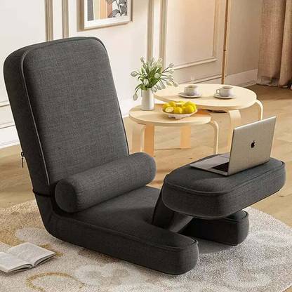 KAWACHI Ergonomic Adjustable Sofa Reclining Lounge Lazy Floor Chair with Back Support Grey Meditation Chair, Floor Chair, Lazy Chair, Reading Chair, Yoga Chair