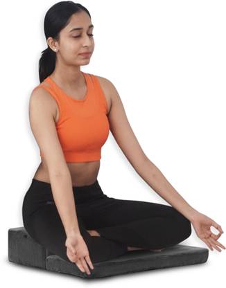 KAWACHI Meditation Seat Cushion Pillow Foldable Meditation Yoga Blocks Seat Dark Grey Meditation Chair, Floor Chair, Reading Chair, Yoga Chair