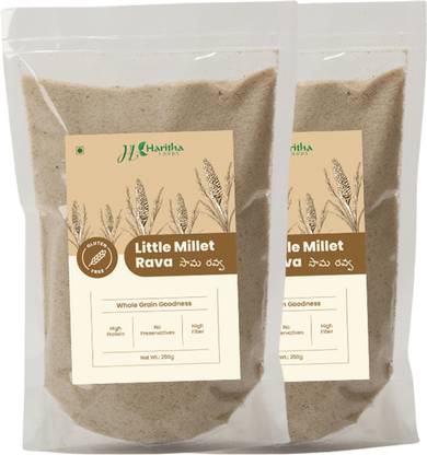 HarithaFoods Little Millet Rava | 100% Natural & Gluten-Free | High in Fiber & Iron